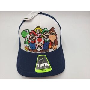 Youth Super Mario Brothers Bros Characters Snapback Hat Cap Video Game Boy Girl